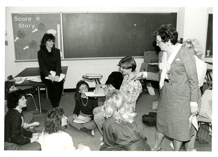 Dr. Anita Baker instructing student circa 1980