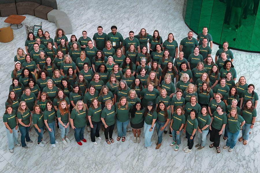 Group photo of educators attending Catalyze professional learning event at Baylor